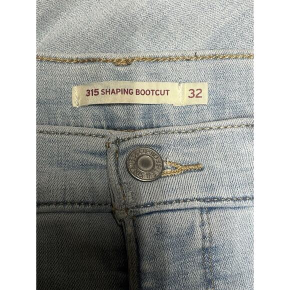 Levis 315 Jeans Women 33” Light Wash Shaping Bootcut Mid Stretch Denim 33X29 - Picture 6 of 10